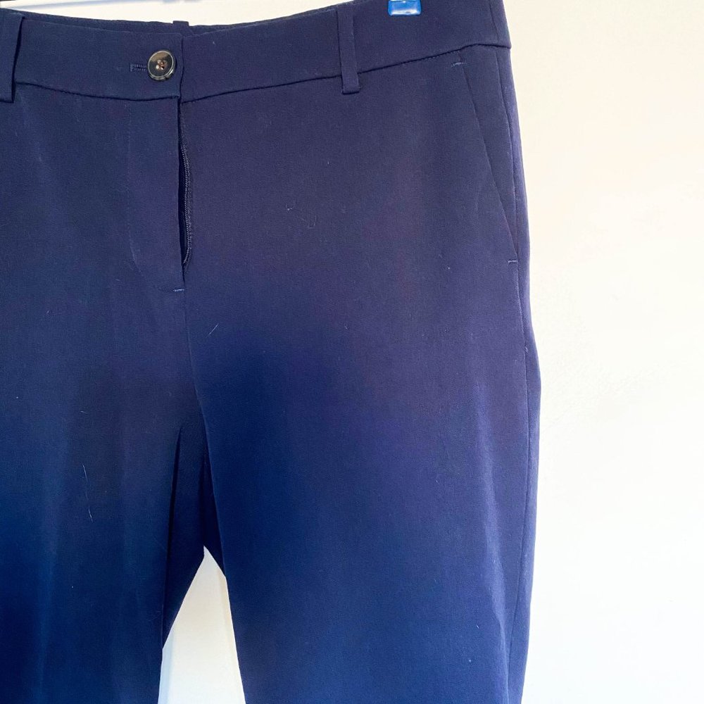 J Crew Straight Leg Navy Blue Dress Pants Size 10